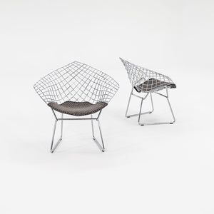 2000s Bertoia Child's Diamond Chair, Model 421LS by Harry Bertoia for Knoll Steel, Padding, Fabric