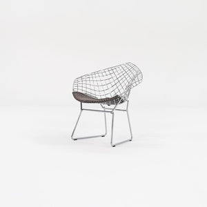 2000s Bertoia Child's Diamond Chair, Model 421LS by Harry Bertoia for Knoll Steel, Padding, Fabric