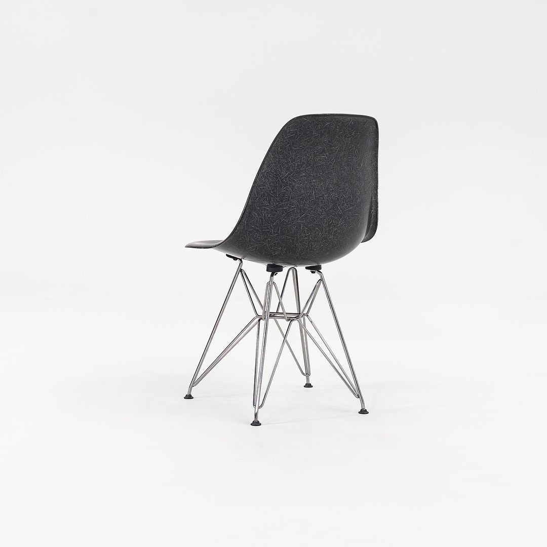 2016 Herman Miller Eames Fiberglass Side / Dining Chairs with Eiffel Bases in Black 1x Available