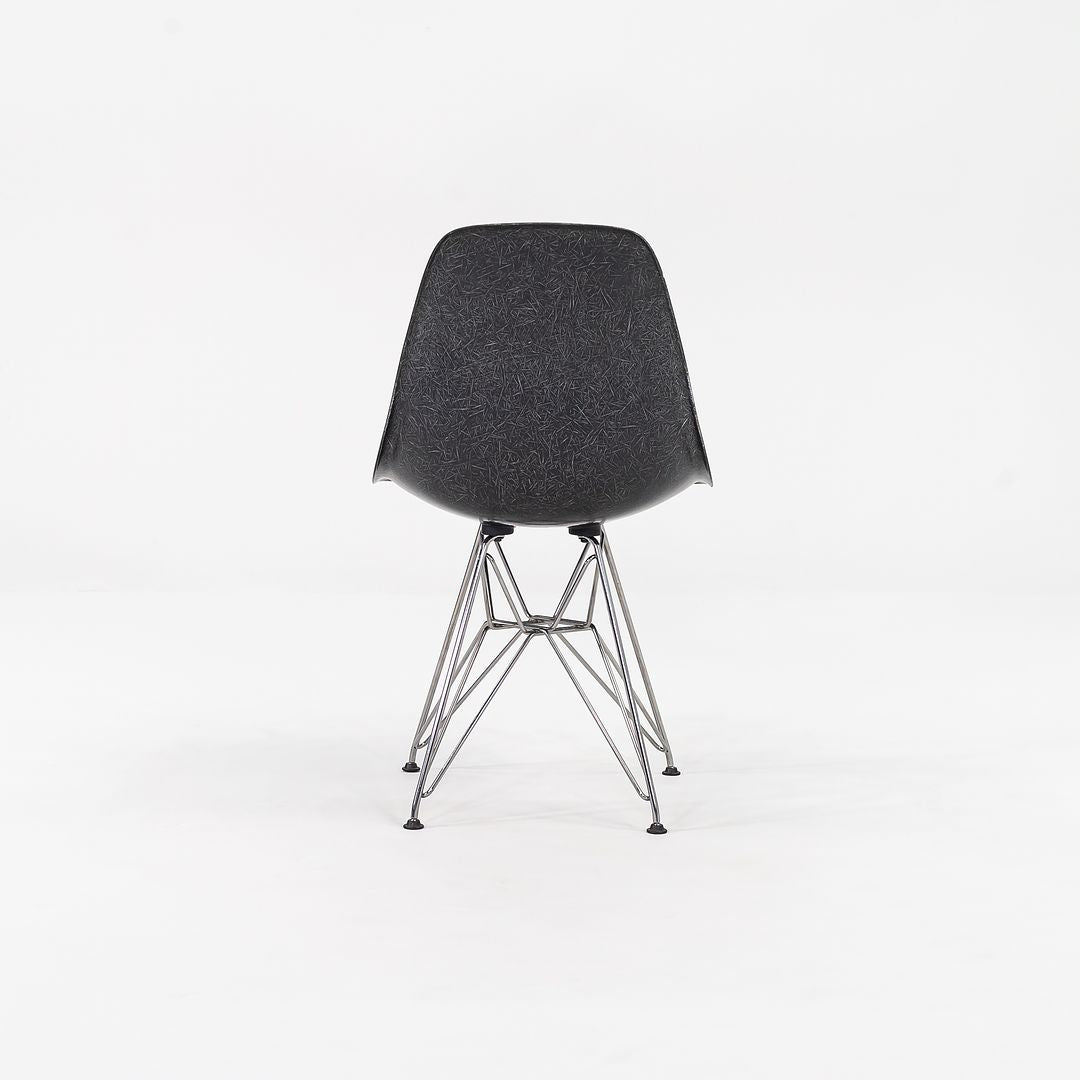 SOLD 2016 Herman Miller Eames Fiberglass Side / Dining Chairs with Eiffel Bases in Black 1x Available