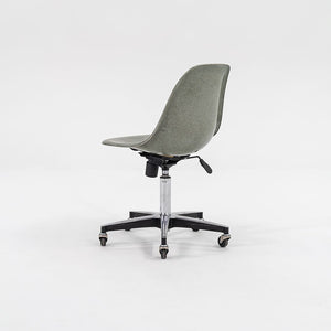 2010s Modernica Eames Fiberglass Side Shell Chairs with Rolling Office Bases in Green 15x Available