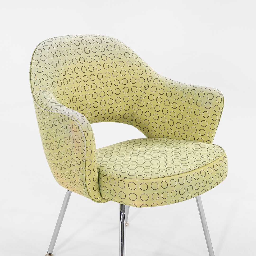 2007 Executive Arm Chair, Model 71APC by Eero Saarinen for Knoll in Green Fabric 12x Available