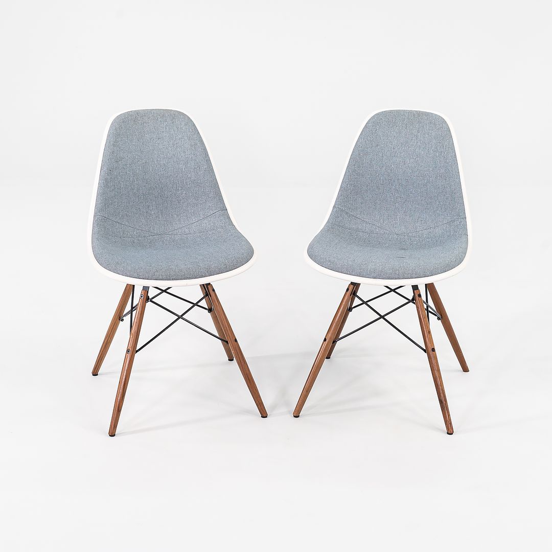 SOLD 2018 Pair of DSW Side Chairs with Dowel Base by Ray and Charles Eames for Herman Miller