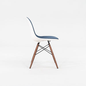 2018 DSW Side Chair with Dowel Base by Ray and Charles Eames for Herman Miller Plastic, Steel, Wood, Rubber, Fabric