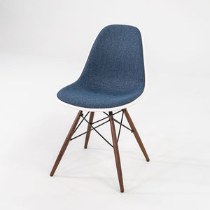 2018 DSW Side Chair with Dowel Base by Ray and Charles Eames for Herman Miller Plastic, Steel, Wood, Rubber, Fabric