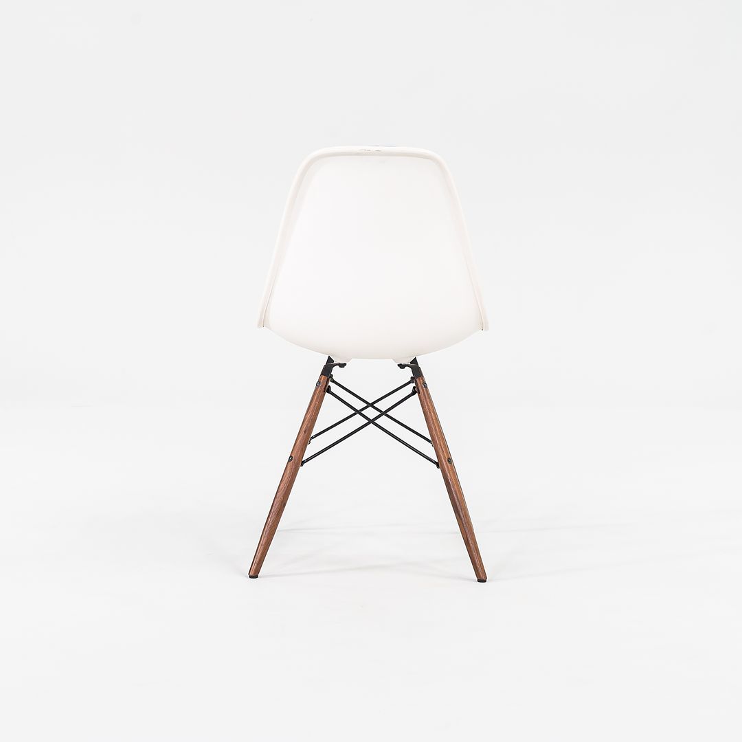 2018 DSW Side Chair with Dowel Base by Ray and Charles Eames for Herman Miller Plastic, Steel, Wood, Rubber, Fabric