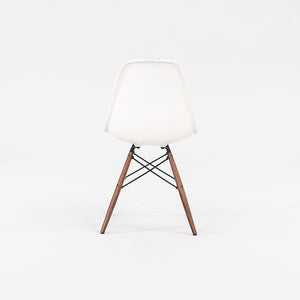 2018 DSW Side Chair with Dowel Base by Ray and Charles Eames for Herman Miller Plastic, Steel, Wood, Rubber, Fabric