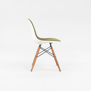 2016 DSW Side Chair with Dowel Base by Ray and Charles Eames for Herman Miller Plastic, Steel, Wood, Rubber, Fabric