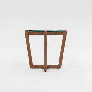 C. 2016 Brad Ascalon for Design Within Reach Side Table in Walnut and Glass