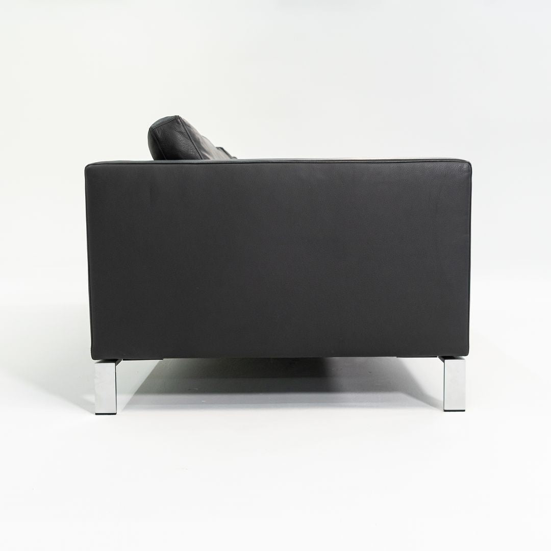 2010s Foster 503 Sofa by Lord Norman Foster for Walter Knoll in Steel and Black Leather