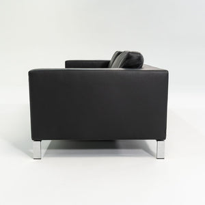 2010s Foster 503 Sofa by Lord Norman Foster for Walter Knoll in Steel and Black Leather