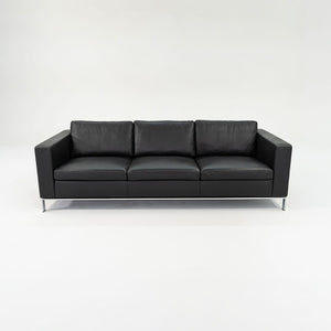 2010s Foster 503 Sofa by Lord Norman Foster for Walter Knoll in Steel and Black Leather