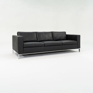 2010s Foster 503 Sofa by Lord Norman Foster for Walter Knoll in Steel and Black Leather