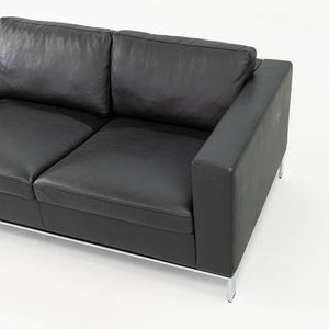 2010s Foster 503 Sofa by Lord Norman Foster for Walter Knoll in Steel and Black Leather