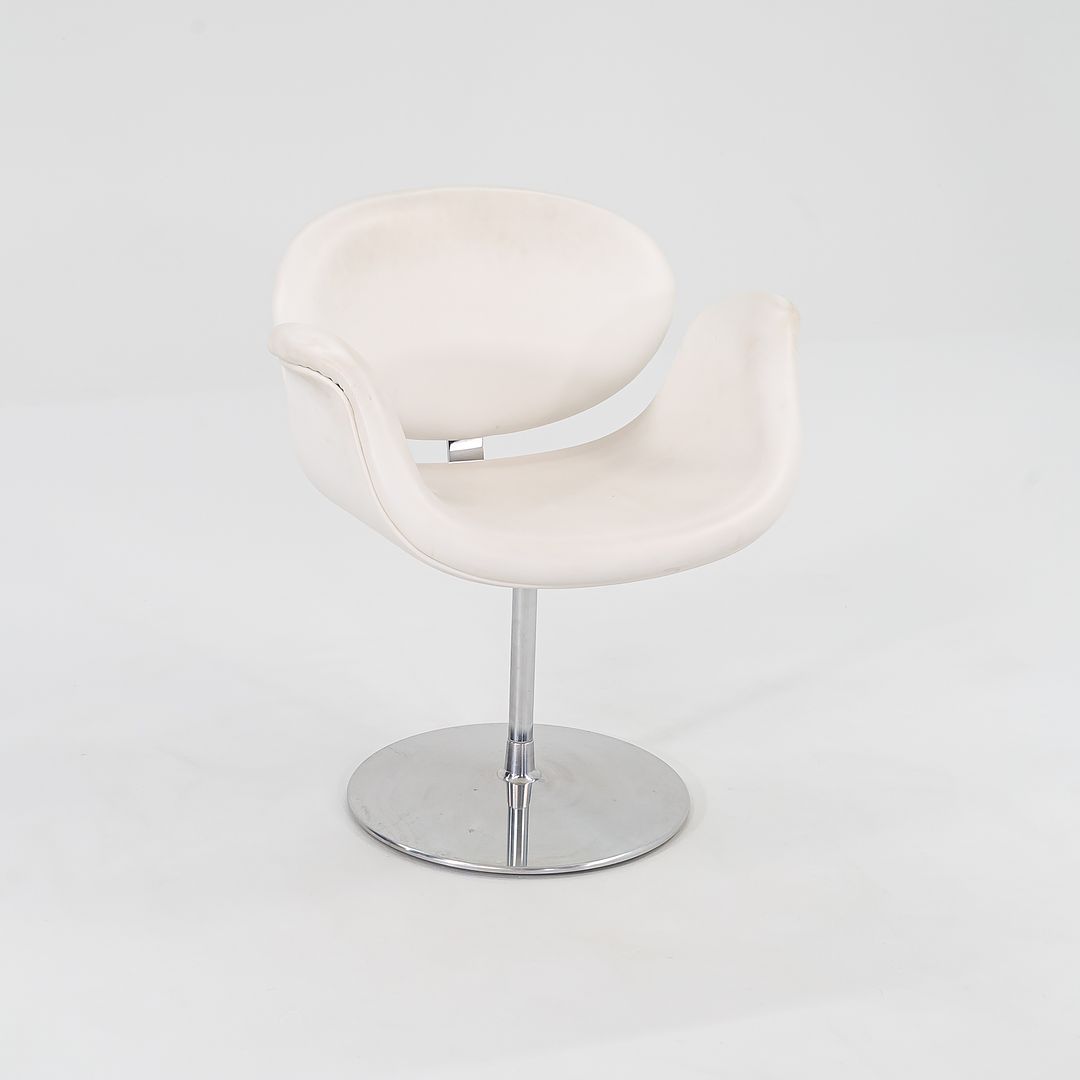 2016 Little Tulip Chair, Model F163 by Pierre Paulin for Artifort in White Leather