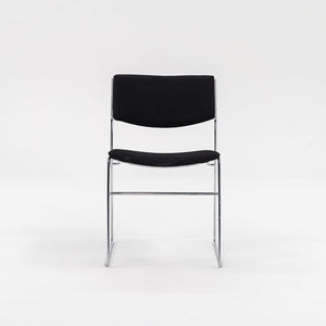 2010s Elle Stacking Chair, Model 1071dl by Giovanni Zorzon for Bononia / ICF in Black Fabric 15x Available