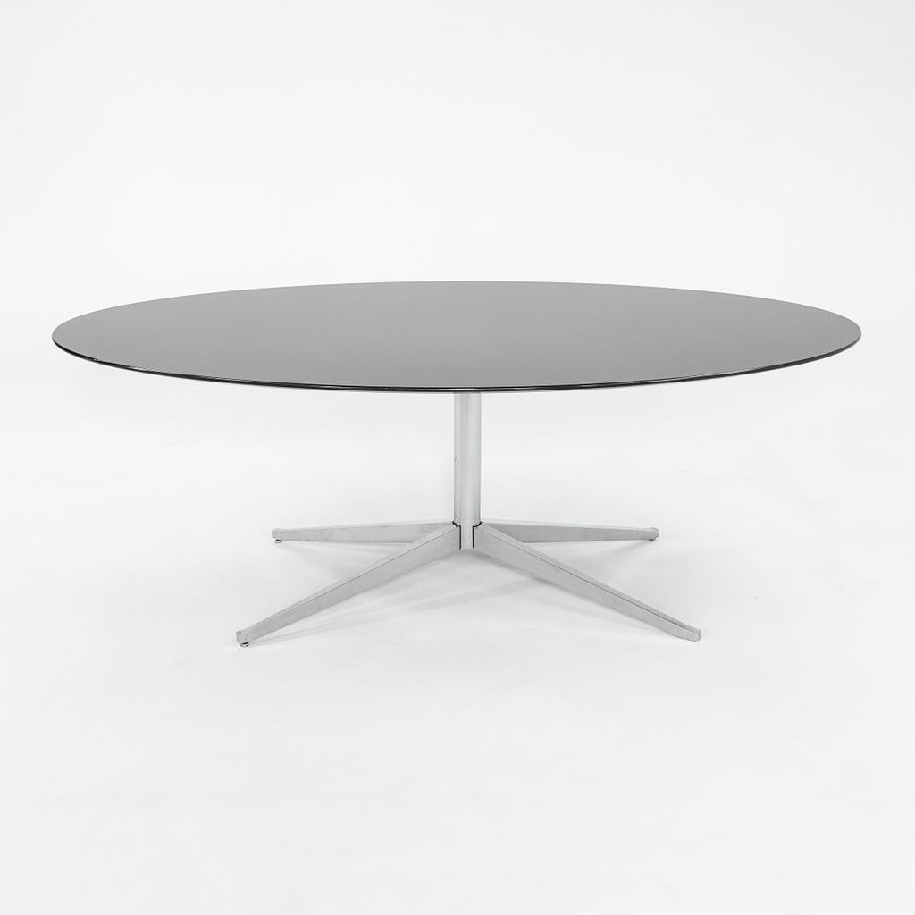 2019 Florence Knoll Polished Black Marble Dining Table / Desk 78x48 inch