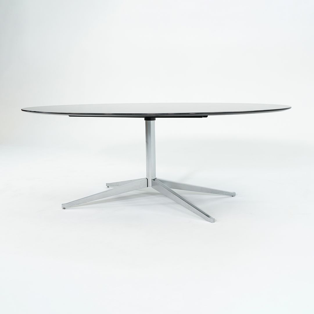 2019 Florence Knoll Polished Black Marble Dining Table / Desk 78x48 inch