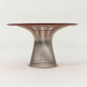 SOLD 2012 Platner Dining Table by Warren Platner for Knoll in Custom 48 inch Red Acrylic