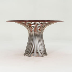 SOLD 2012 Platner Dining Table by Warren Platner for Knoll in Custom 48 inch Red Acrylic