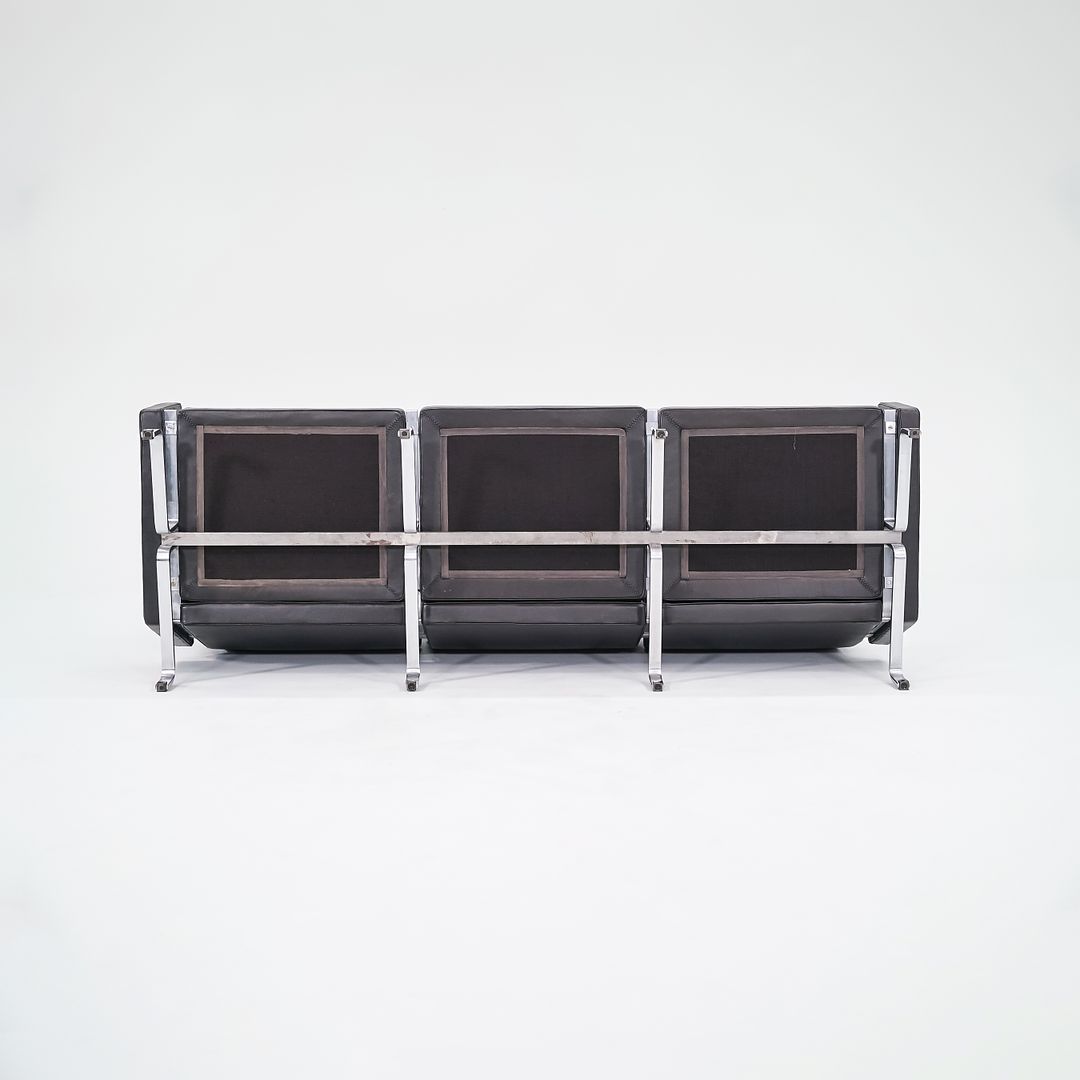 2002 PK31 Three Seat Sofa by Poul Kjaerholm for Fritz Hansen in Black Leather #1