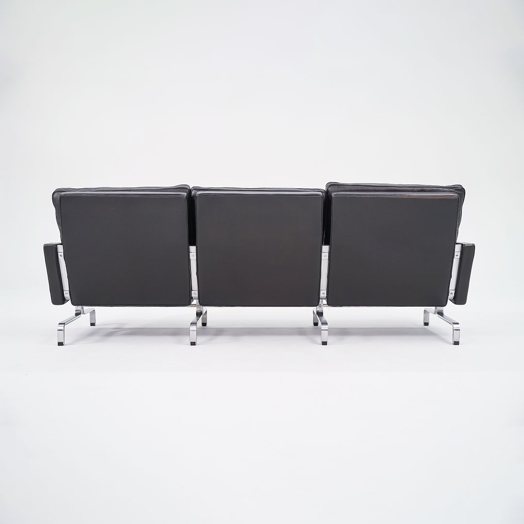 2002 PK31 Three Seat Sofa by Poul Kjaerholm for Fritz Hansen in Black Leather #1