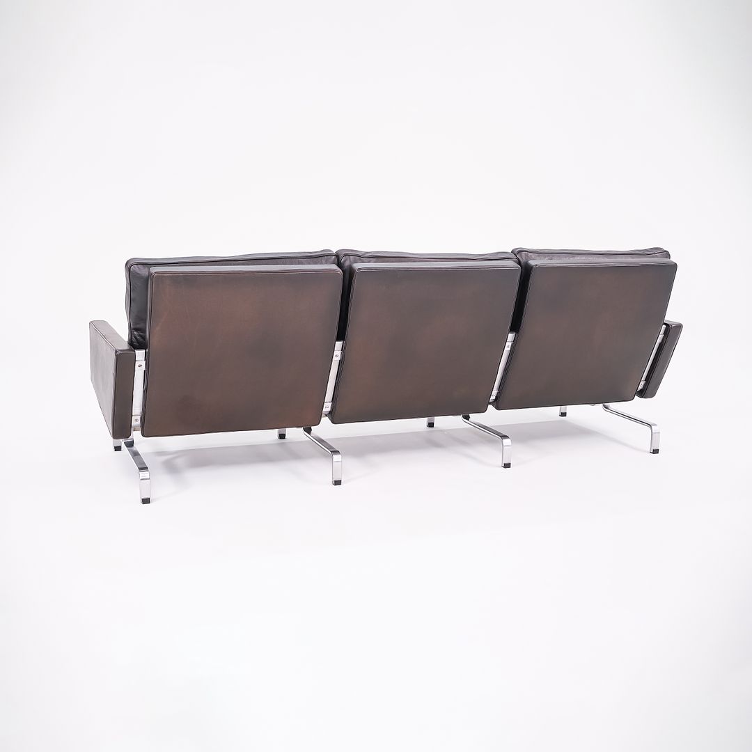 2002 PK31 Three Seat Sofa by Poul Kjaerholm for Fritz Hansen in Black Leather #2