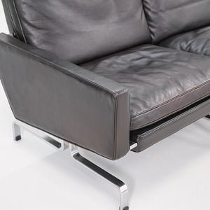 2002 PK31 Three Seat Sofa by Poul Kjaerholm for Fritz Hansen in Black Leather #2