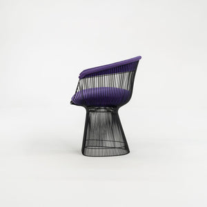 1960s Platner Arm Chair, Model 1725 by Warren Platner for Knoll with Bronzed Finish and Purple Fabric