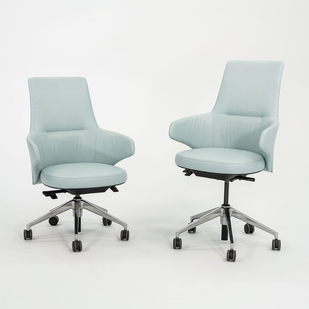 2018 Coalesse Steelcase Massaud Mid-Back Desk Chair with Integrated Arms and 5-Star Base, 5X Available