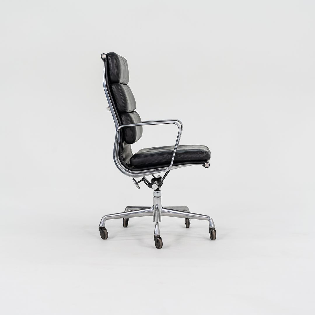 2002 Soft Pad Executive Chair, EA437 by Ray and Charles Eames for Herman Miller in Black Leather 12+ Available