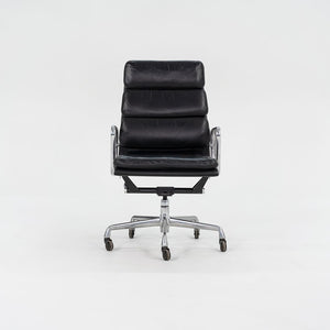 2002 Soft Pad Executive Chair, EA437 by Ray and Charles Eames for Herman Miller in Black Leather 12+ Available