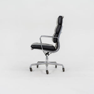 2002 Soft Pad Executive Chair, EA437 by Ray and Charles Eames for Herman Miller in Black Leather 12+ Available