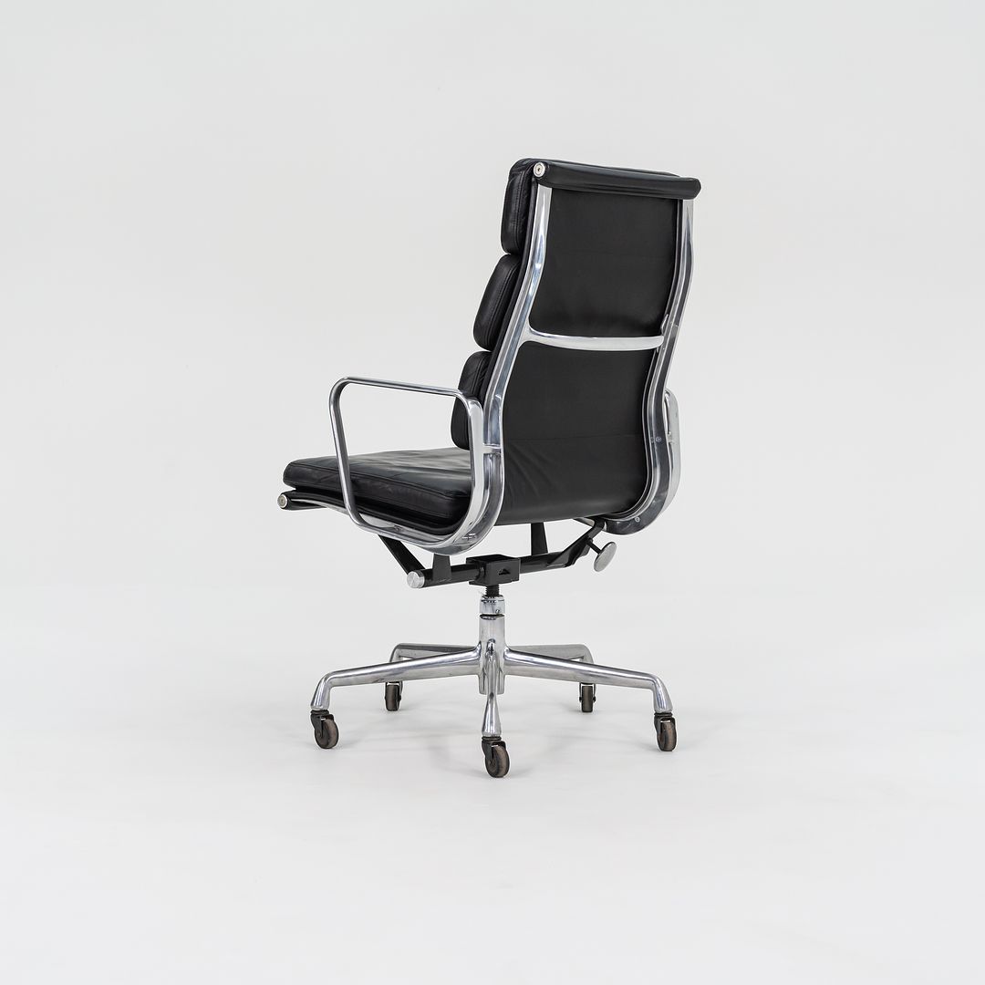 2002 Soft Pad Executive Chair, EA437 by Ray and Charles Eames for Herman Miller in Black Leather 12+ Available