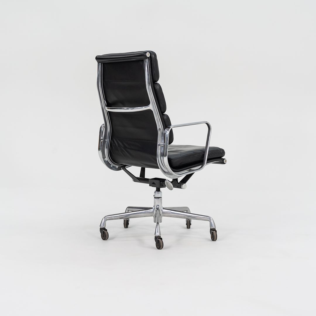 2002 Soft Pad Executive Chair, EA437 by Ray and Charles Eames for Herman Miller in Black Leather 12+ Available