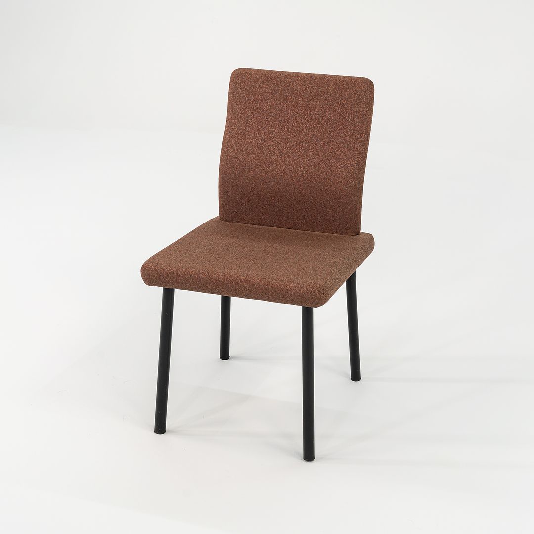 1986 Set of Four Mandarin Dining Chairs, Armless by Ettore Sottsass for Knoll in Fabric