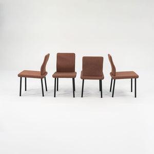 1986 Set of Four Mandarin Dining Chairs, Armless by Ettore Sottsass for Knoll in Fabric