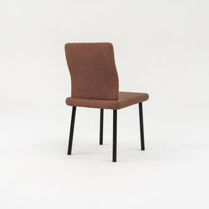 1986 Set of Four Mandarin Dining Chairs, Armless by Ettore Sottsass for Knoll in Fabric