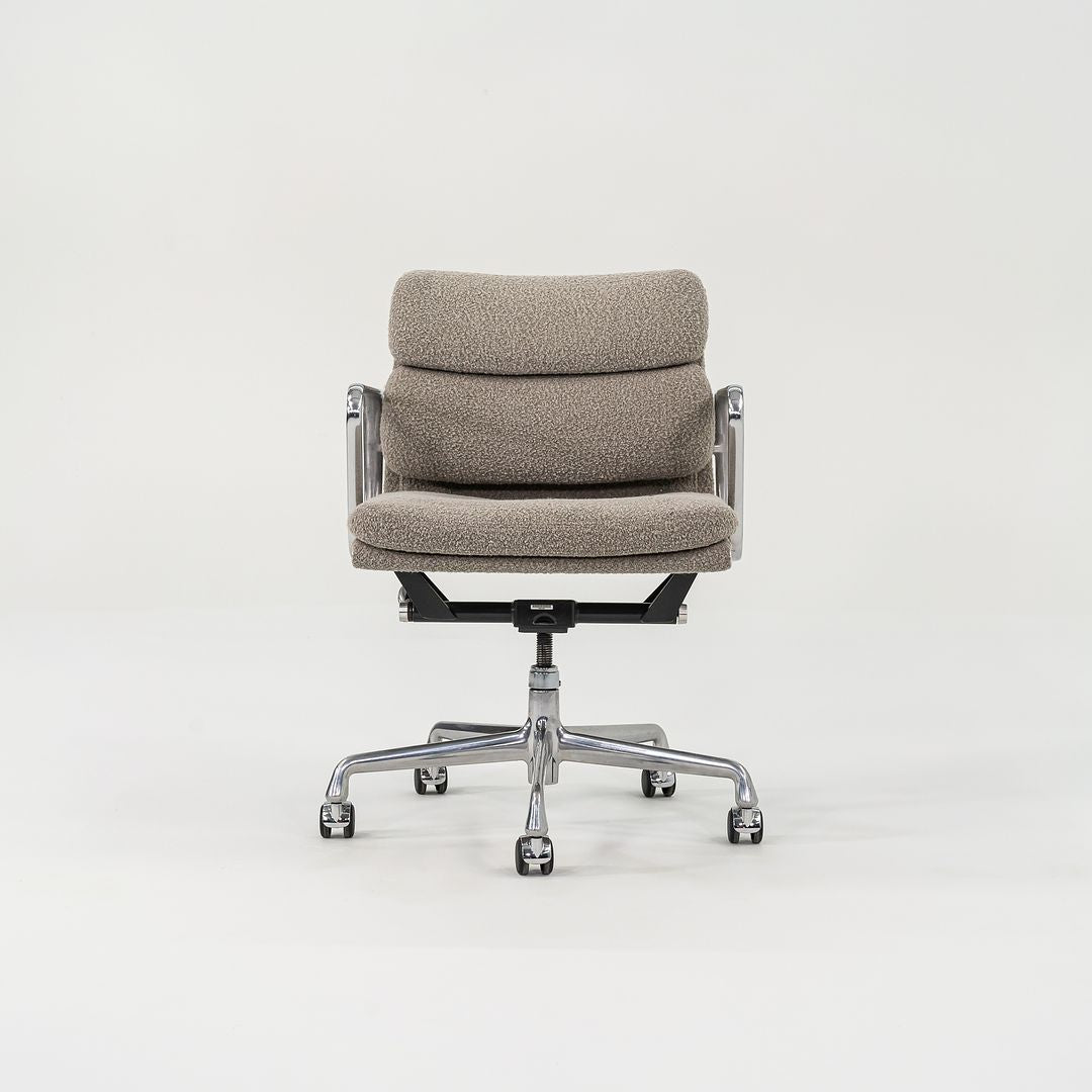 2003 Soft Pad Management Chair, EA435 by Ray and Charles Eames for Herman Miller in Grey Boucle 3x Available