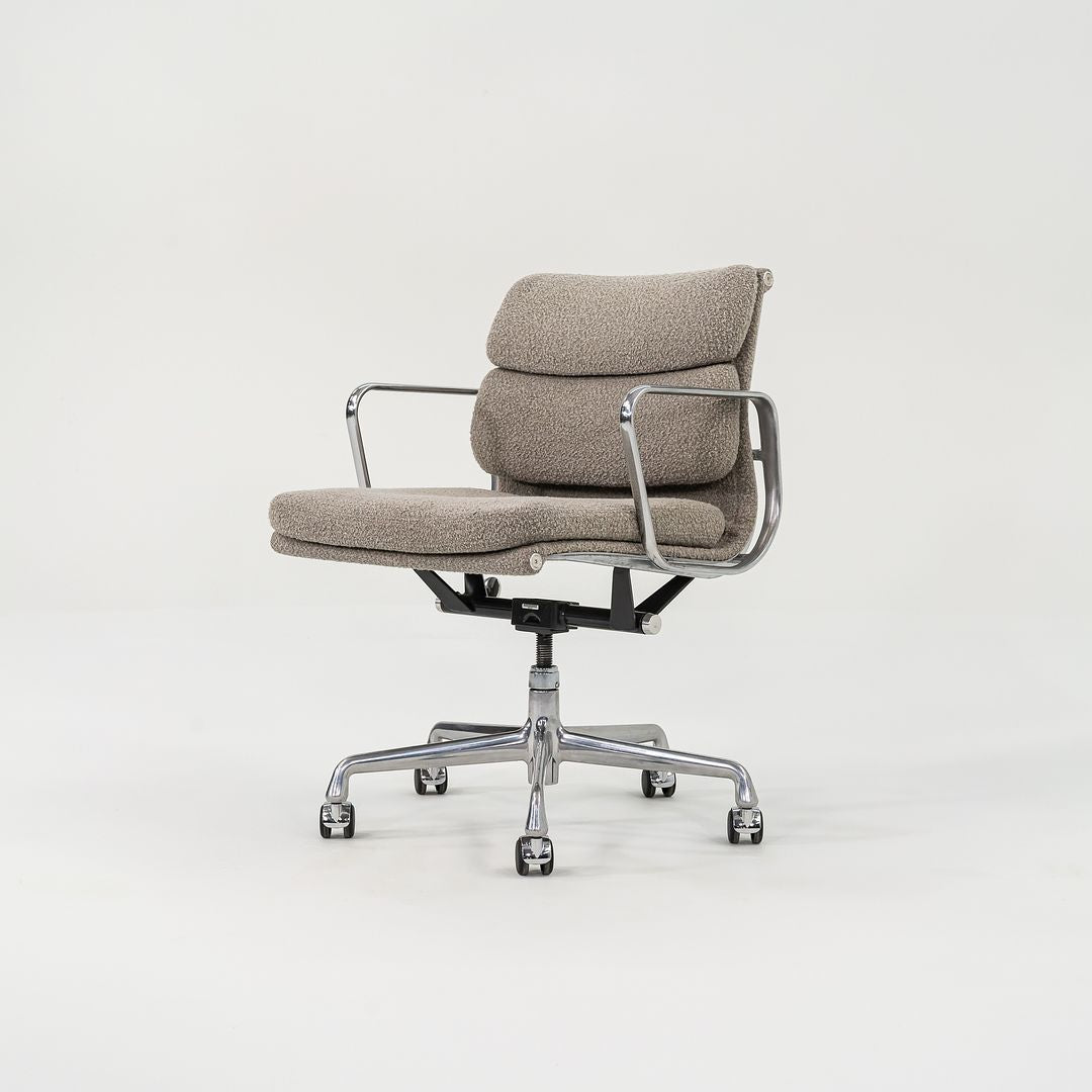 2003 Soft Pad Management Chair, EA435 by Ray and Charles Eames for Herman Miller in Grey Boucle 3x Available