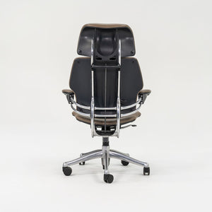 2000s Niels Diffrient for Humanscale Freedom Desk Chair in Dark Tan Leather