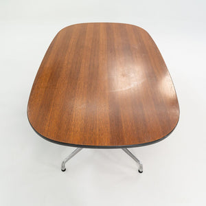 C. 1980s Herman Miller Eames Oval Segmented ET151 Conference Table in Dark Oak 42 x 72