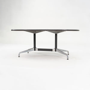 C. 1980s Herman Miller Eames Oval Segmented ET151 Conference Table in Dark Oak 42 x 72