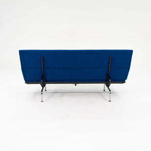 2006 S-473 Compact Sofa by Ray and Charles Eames for Herman Miller with New Blue Upholstery