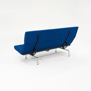 2006 S-473 Compact Sofa by Ray and Charles Eames for Herman Miller with New Blue Upholstery