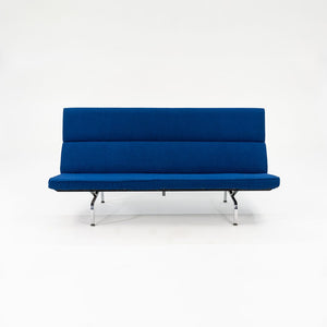 2006 S-473 Compact Sofa by Ray and Charles Eames for Herman Miller with New Blue Upholstery