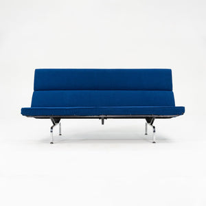 2006 S-473 Compact Sofa by Ray and Charles Eames for Herman Miller with New Blue Upholstery