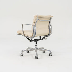 2005 Soft Pad Management Desk Chair by Charles and Ray Eames for Herman Miller in Ivory Leather 12x Available