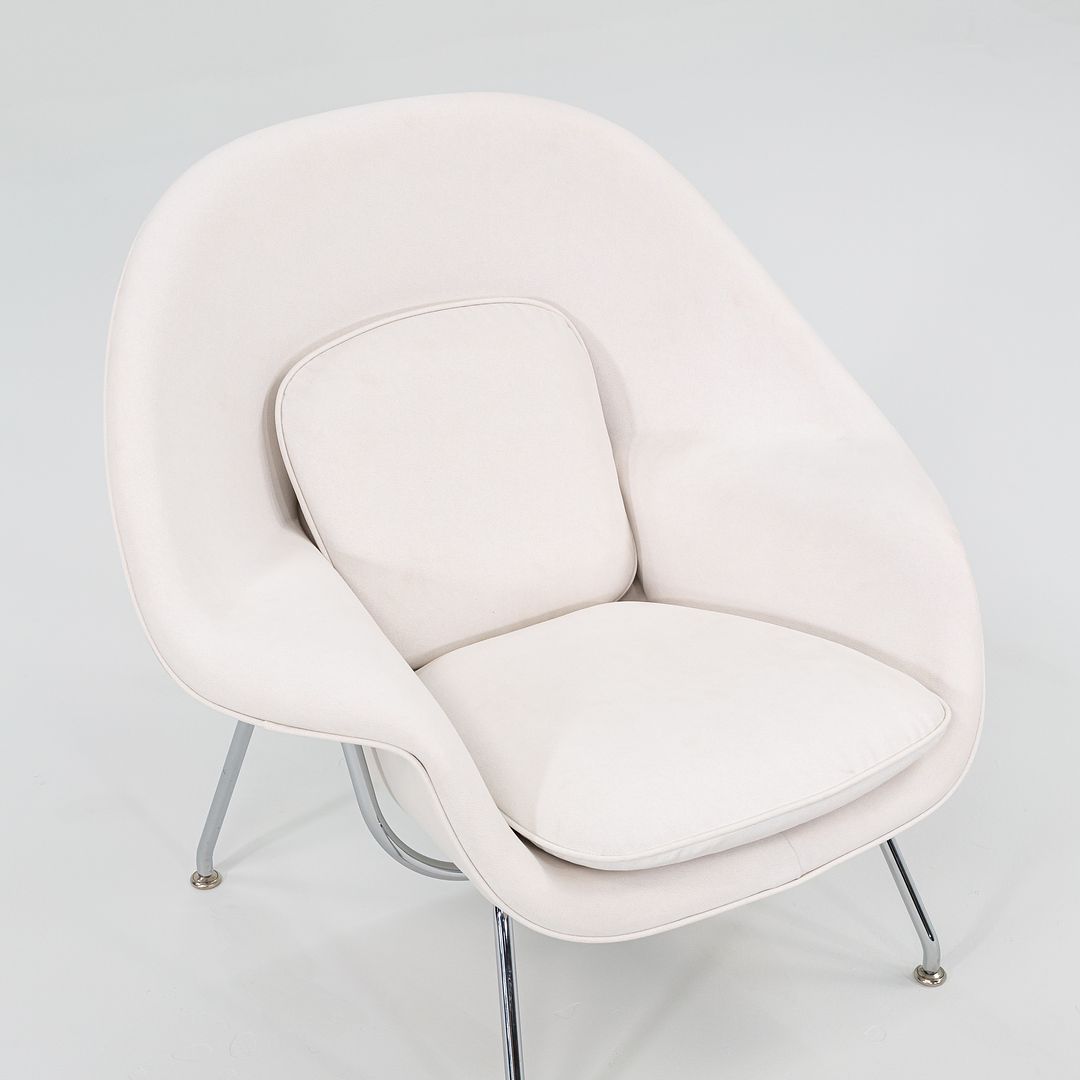 2022 Child-Size Womb Chair, Model 70LS by Eero Saarinen for Knoll in White Leather