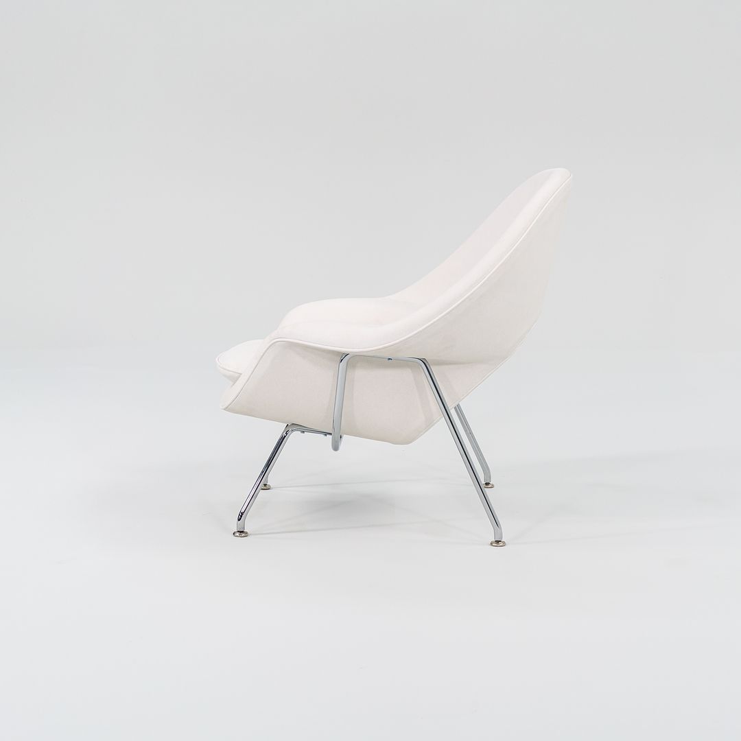 2022 Child-Size Womb Chair, Model 70LS by Eero Saarinen for Knoll in White Leather